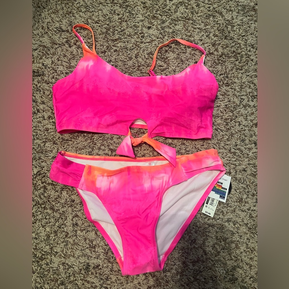 Hot pink & orange swim suit